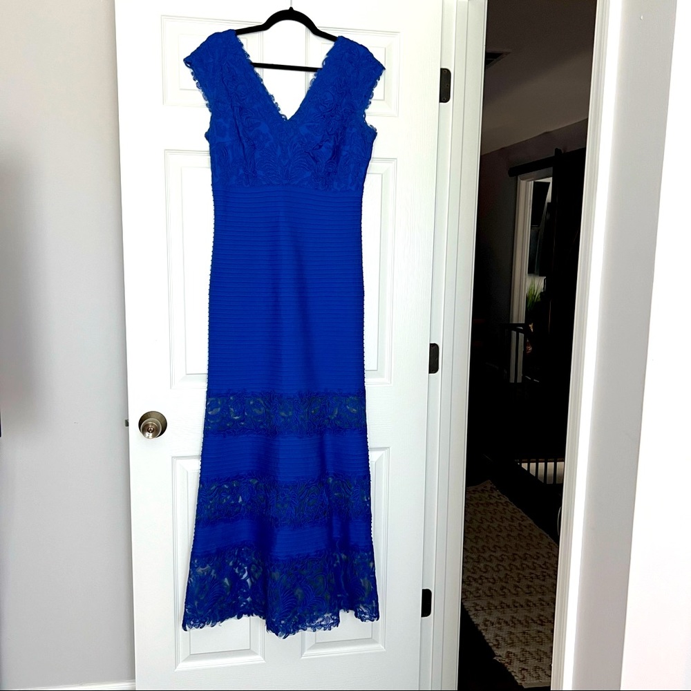 Tadashi Shoji Long Royal Blue Dress